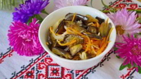 баклажаны с морковкой на зиму