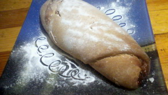 Рецепт Домашней булки с малиновым джемом