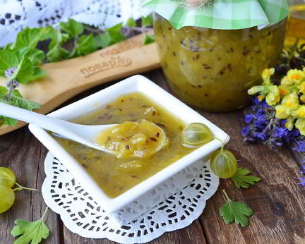 Джем из крыжовника с апельсином на зиму