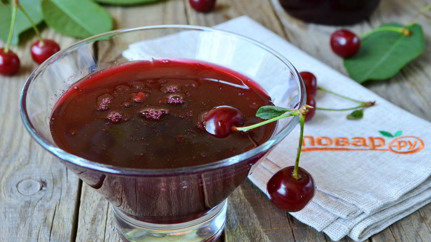 Рецепт джема из вишни без косточек на зиму