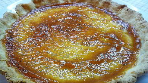 кростата с абрикосовым джемом и рикоттой