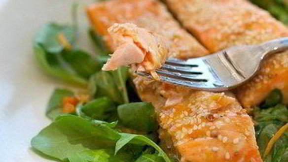 Рецепт Лосося с апельсиновым джемом