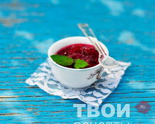 Малиновый джем с мятой