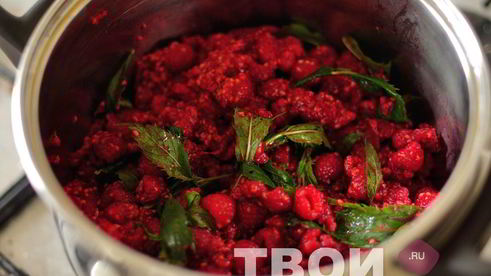 малиновый джем с мятой