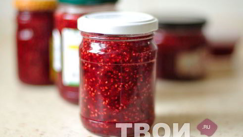 малиновый джем с мятой
