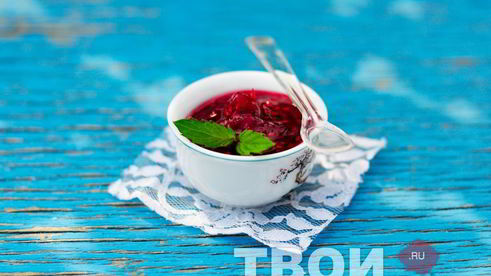 малиновый джем с мятой