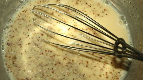 миндальные блинки с клубничным джемом