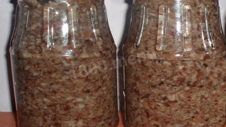 Рецепт икры из груздей на зиму