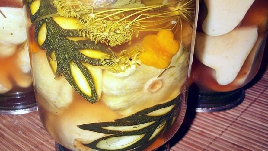 Рецепт кабачков и патиссоны на зиму
