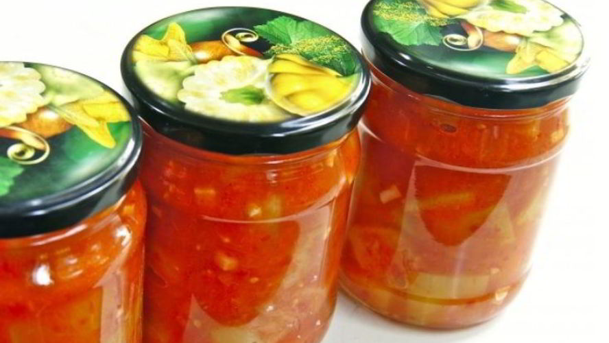 Рецепт кабачков, жареных в томатном соусе, на зиму