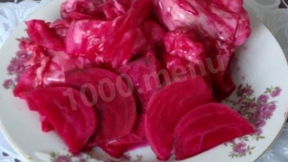 Рецепт Капусты пелюстка с буряком на зиму