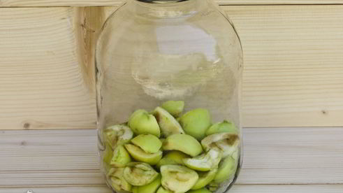 компот из алычи и яблок на зиму