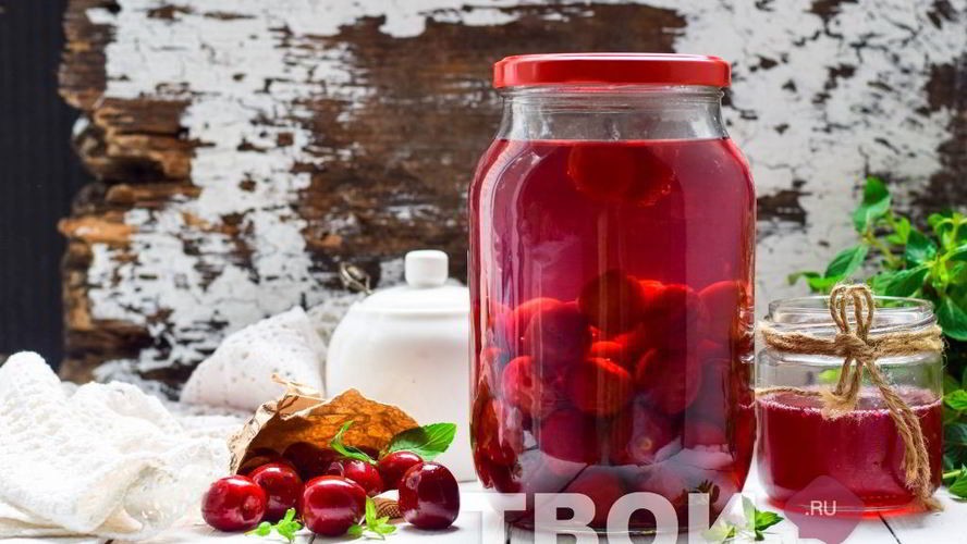 Рецепт компота из черешни на зиму