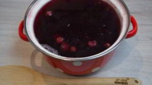 компот из малины и вишни