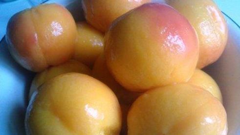 компот из персиков в сливовой заливке