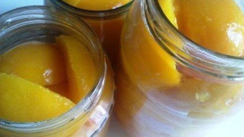 компот из персиков в сливовой заливке