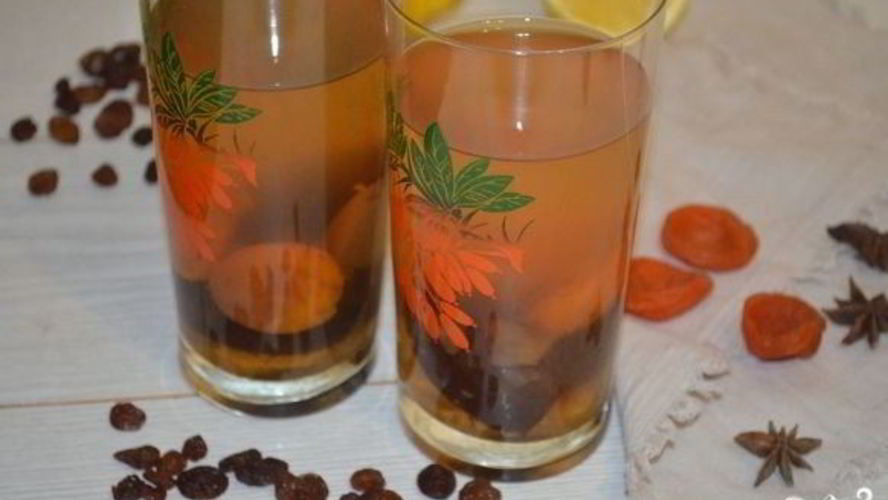 Рецепт компота из сухофруктов и изюма