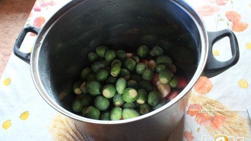 компот из яблок, фейхоа и облипихи