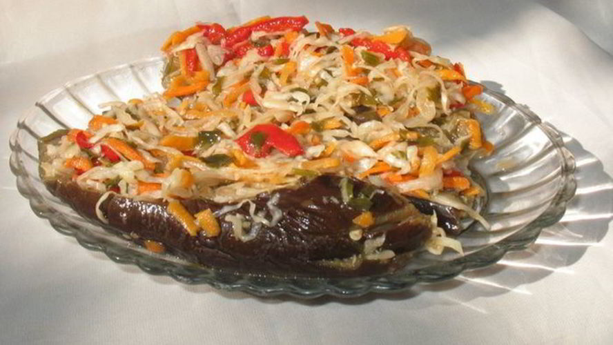 Рецепт квашеных баклажанов