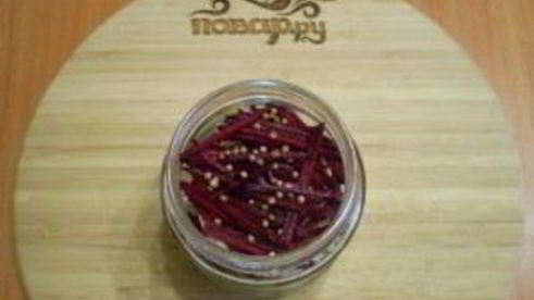 маринованная цветная капуста со свеклой