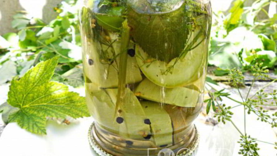 Рецепт маринованных кабачков для ленивых