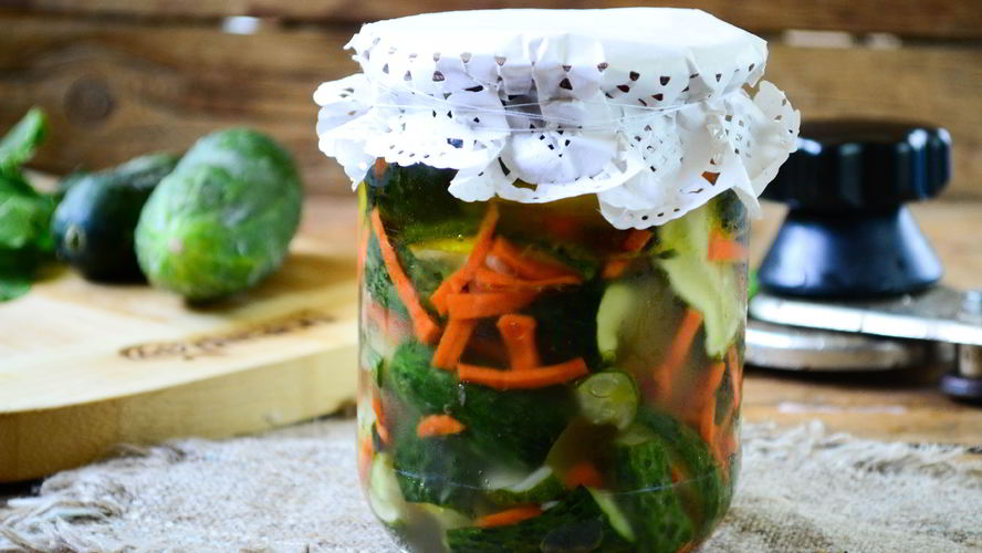 Рецепт огурцов по-корейски на зиму