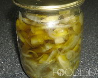 Огурцы с луком на зиму