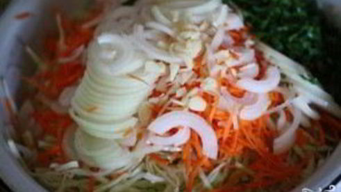 перец, фаршированный капустой на зиму