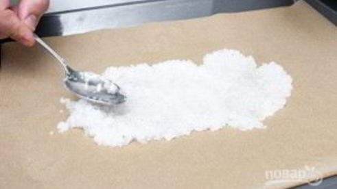 дорада в соли