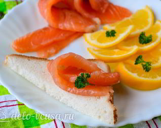 Малосоленая семга