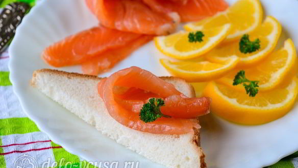 Рецепт Малосоленой семги