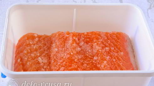 малосоленая семга