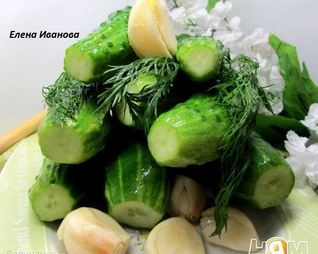 Малосольные огурчики в минеральной воде