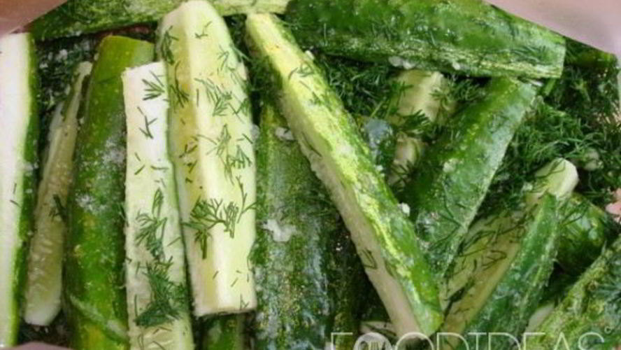 Рецепт малосольных огурцов в пакете