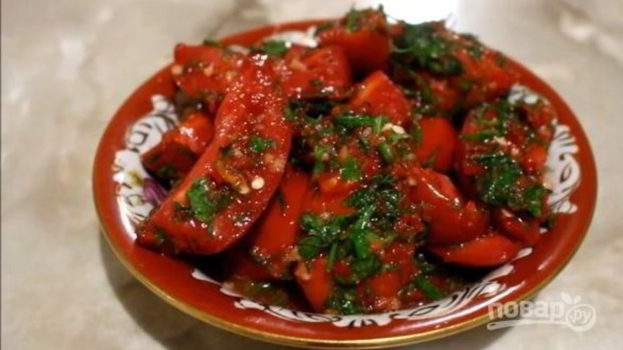 Рецепт малосольных помидоров по-корейски