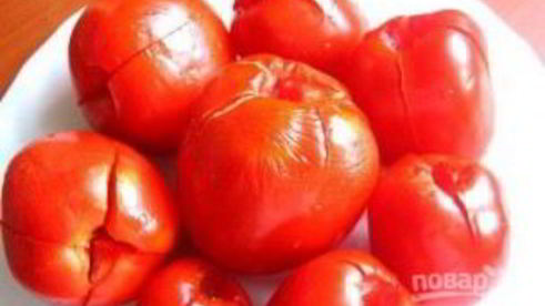 малосольные помидоры с чесноком и зеленью