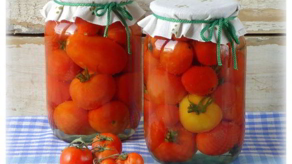 Рецепт Помидоров консервированных без уксуса
