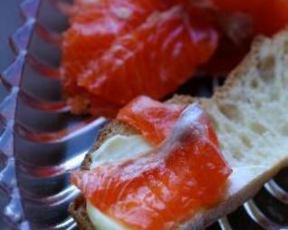 Слабосоленая семга