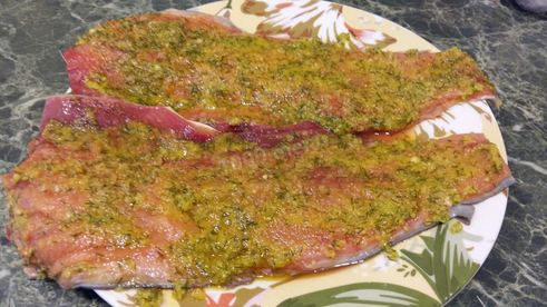 соленая горбуша на водке