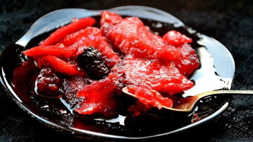 Рецепт варенья яблочно-ежевичное с лимонными корочками