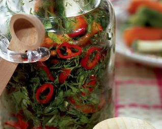 Заготовка из огородной зелени