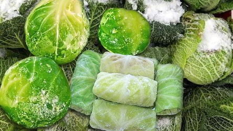 Рецепт замороженной капусты на зиму