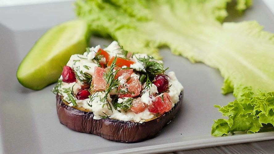 Рецепт баклажанной закуски с гранатом