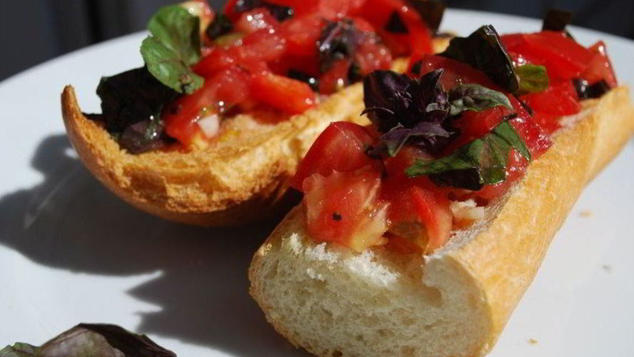 Рецепт брускетты с помидорами