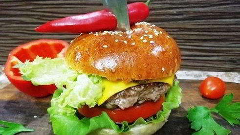 брутальный бургер с говядиной