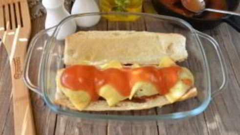 бургер с фрикадельками