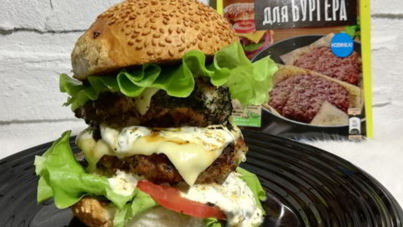 Рецепт Домашнего бургера кабан