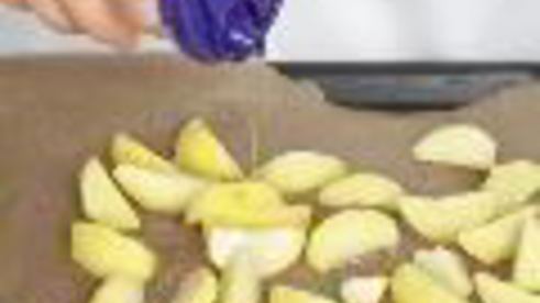 гамбургер с картошкой