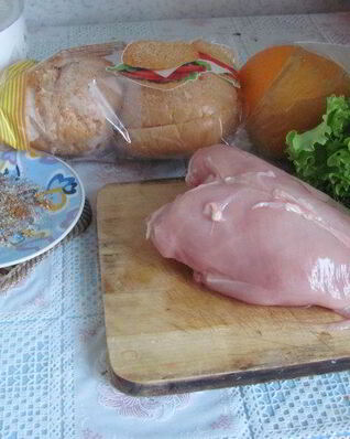 Полезный Чикенбургер с грейпфрутом