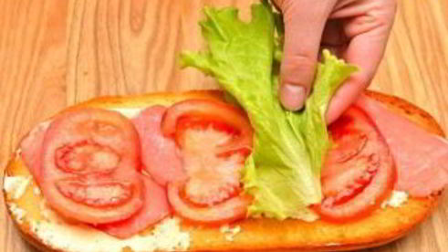 быстрые бутерброды на стол